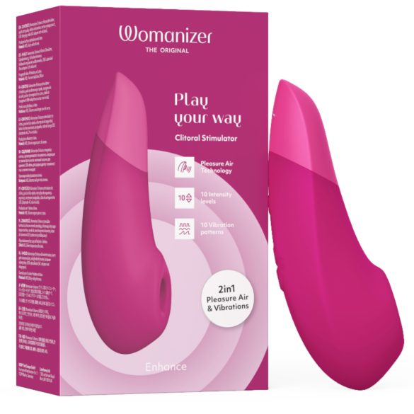 Womanizer Enhance - sugador clitoriano a ar - silicone rosa