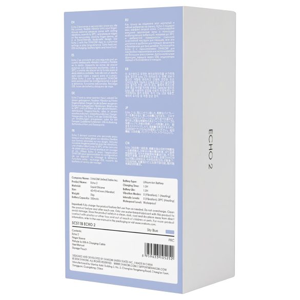 Svakom Echo 2 - vibrador inteligente para dedo (azul)