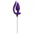 Smile - vibrador anal e estimulador de clitóris 2 em 1 - silicone roxo