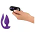 Smile - vibrador anal e estimulador de clitóris 2 em 1 - silicone roxo