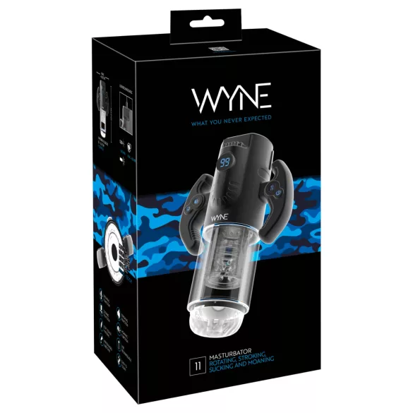 WYNE 11 - masturbador automático masculino - preto
