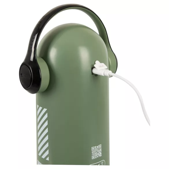 Rebel Skull - masturbador empurrador e vibratório (verde)