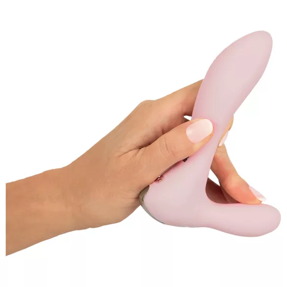Beau Coeur Cerya - vibrador mini com estimulador clitóris - cor rosa claro