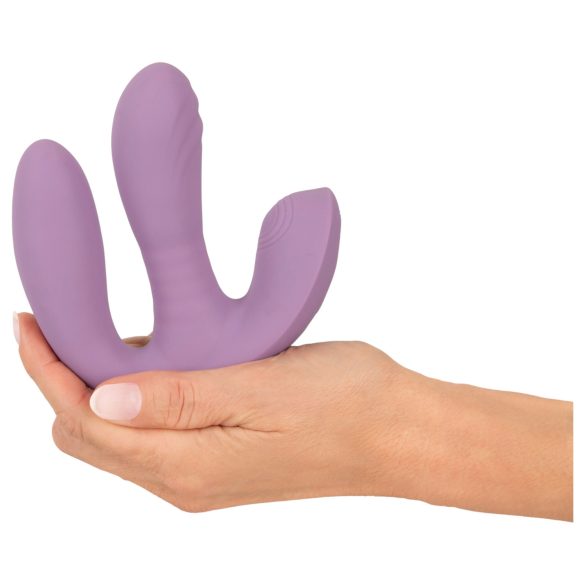 Beau Coeur Mireva - vibrador triplo com controle remoto - silicone roxo