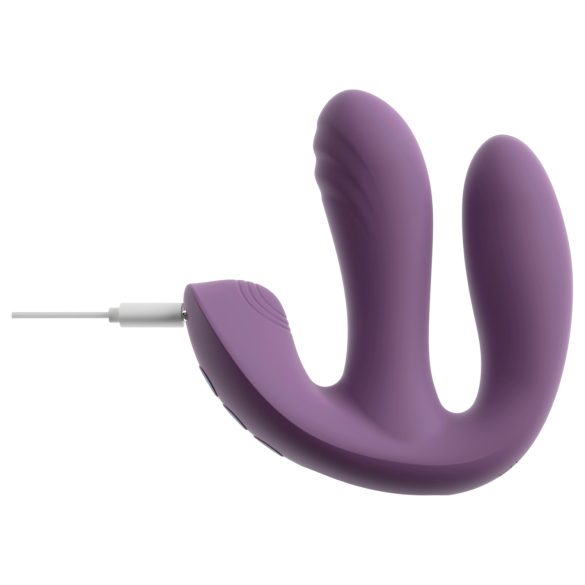 Beau Coeur Mireva - vibrador triplo com controle remoto - silicone roxo
