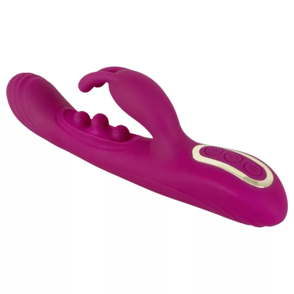 Javida - vibrador com esferas e estimulador de clitóris - silicone lilás