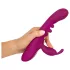 Javida - vibrador com esferas e estimulador de clitóris - silicone lilás