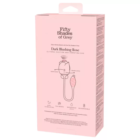 Fifty Shades of Grey - sugador clitoriano e bullet vibratório - preto