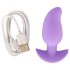 Cuties Mini - plug anal vibratório - silicone lilás
