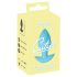 Cuties Mini - plug anal vibratório - silicone azul