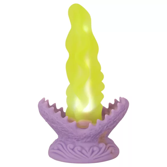 Beasty Cocks Passionate Plant - dildo luminoso - silicone verde