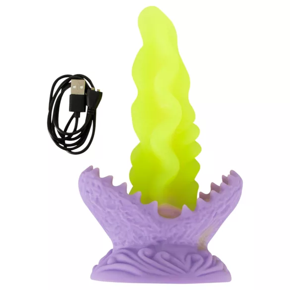Beasty Cocks Passionate Plant - dildo luminoso - silicone verde