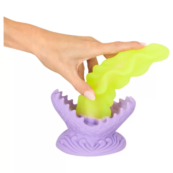 Beasty Cocks Passionate Plant - dildo luminoso - silicone verde