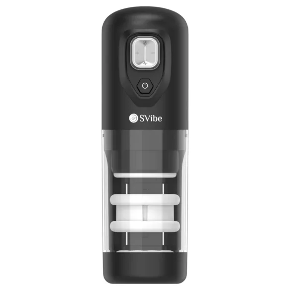 Snail Vibe Ikon Spark - masturbador automático masculino - silicone preto
