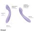 Svakom Margot - vibrador ponto G duplo motor - silicone roxo
