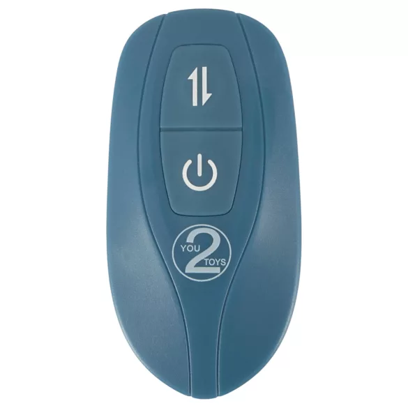 You2Toys - Vibrador com arnês de coelhinho em 3 peças com comando remoto (azul)