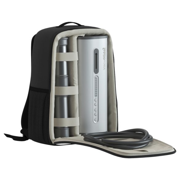 VacuGlide 2 - masturbador masculino automático de luxo com fio prata