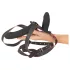 You2Toys - vibrador duplo com arnês e controlo remoto (preto)