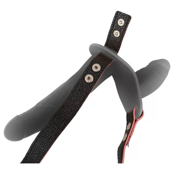 You2Toys - vibrador duplo com arnês e controlo remoto (preto)