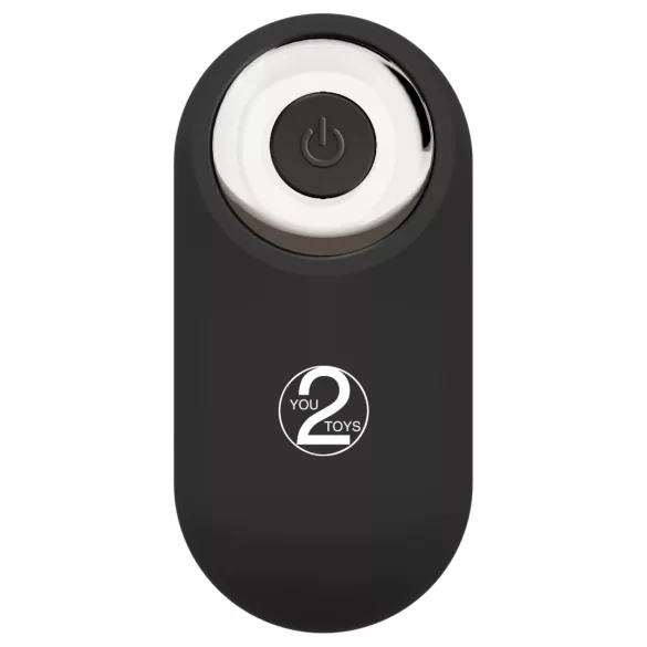You2Toys - vibrador duplo com arnês e controlo remoto (preto)