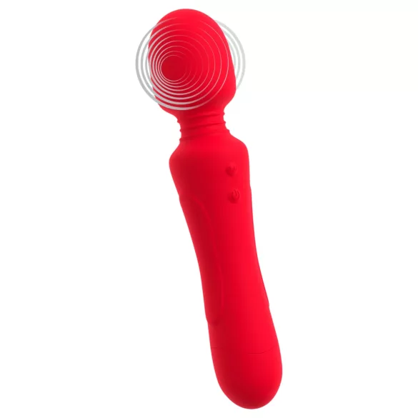 Sweet Smile - vibrador varinha recarregável à prova d’água (vermelho)