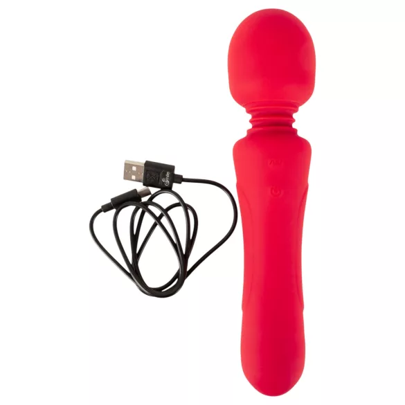 Sweet Smile - vibrador varinha recarregável à prova d’água (vermelho)