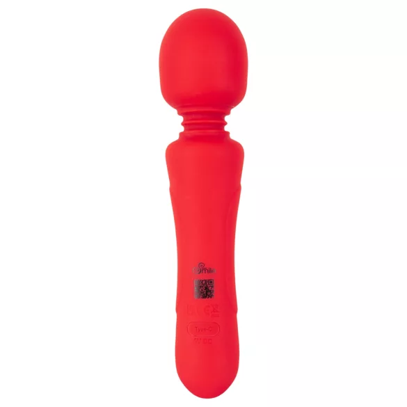 Sweet Smile - vibrador varinha recarregável à prova d’água (vermelho)