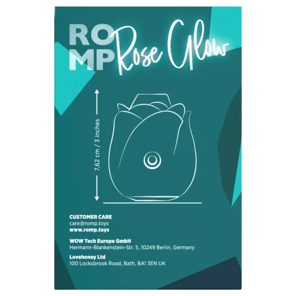 ROMP Rose Glow - estimulador de clitóris por ondas de ar (azul)