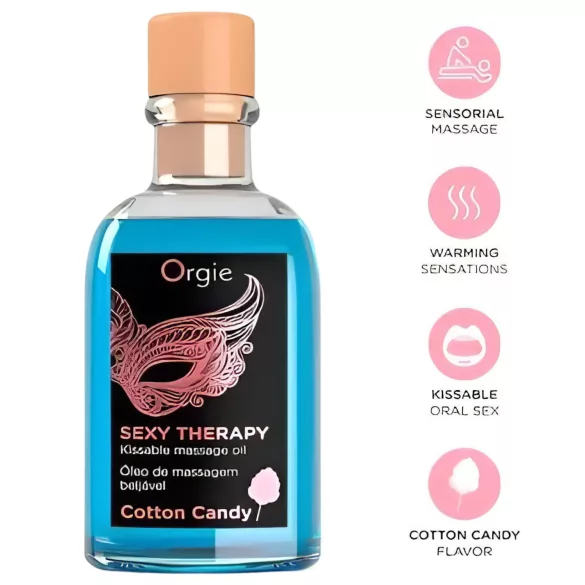 Orgie Sexy Therapy - kit óleo de massagem - algodão doce