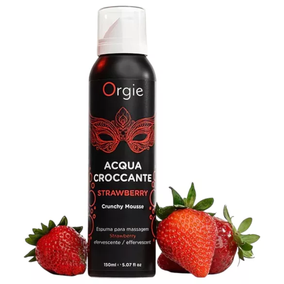 Orgie - espuma de massagem - efeito efervescente - morango 150ml