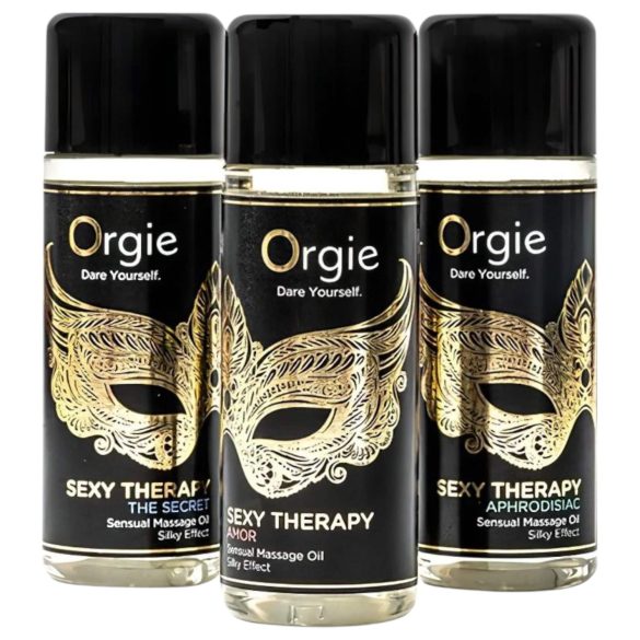 Orgie Sexy Therapy - kit óleo de massagem sensual - 3x30ml