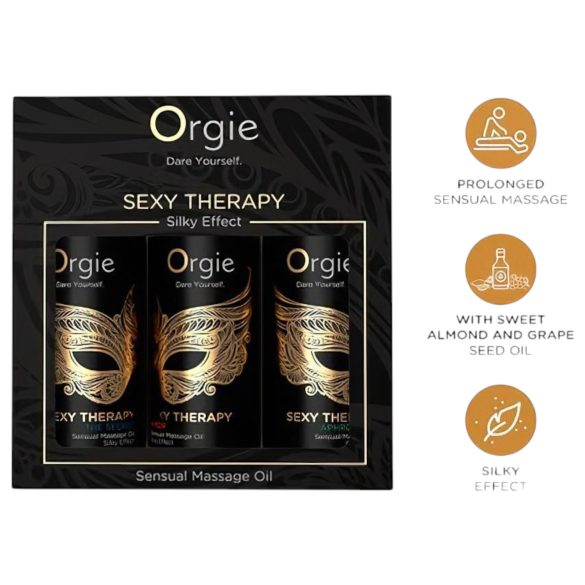 Orgie Sexy Therapy - kit óleo de massagem sensual - 3x30ml