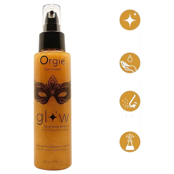 Orgie - óleo corporal iluminador - brilho cintilante - 110ml