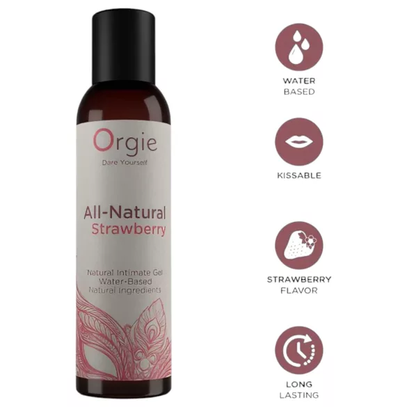 Orgie - lubrificante à base de água - morango - 150ml