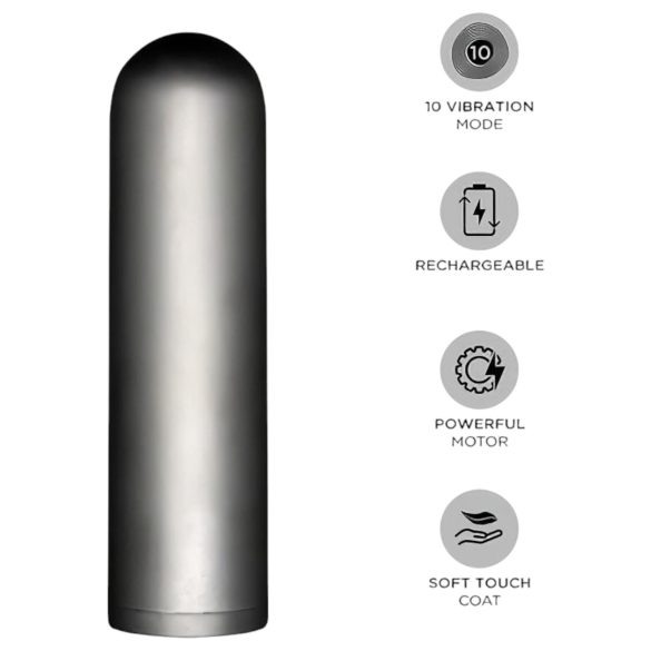 Orgie - vibrador bullet - kit com acessórios - cinza
