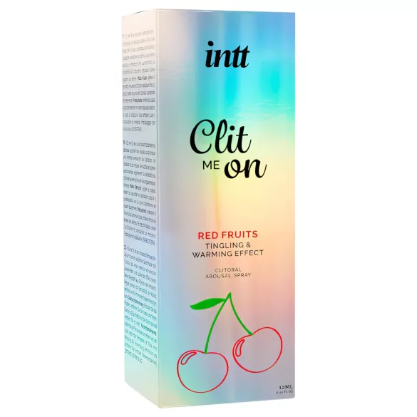 intt Clit Me On - vibrador líquido em spray para o clitóris - frutas vermelhas (12 ml)