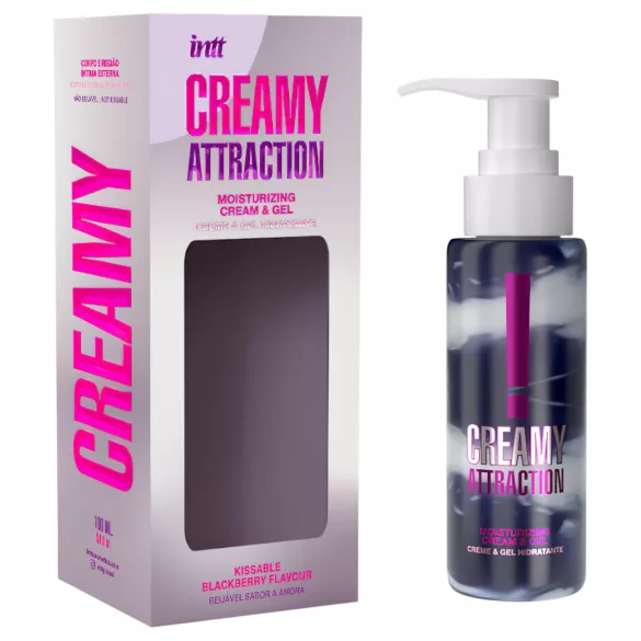 intt Creamy Attraction - creme em gel beijável - amora (100 ml)