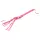 Chicote/vara de equitação BDSM em couro sintético para dominadora (rosa, 42 cm)