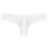 Obsessive Alabastra - tanga aberta feminina - laço floral - branco - L/XL
