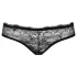 Obsessive Frivolla - picante calcinha rendada feminina - preta - L/XL
