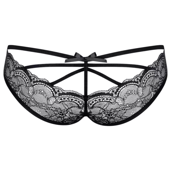 Obsessive Frivolla - picante calcinha rendada feminina - preta - L/XL