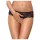 Obsessive Merossa - tanga aberta feminina com strass - preto - 2XL/3XL