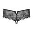 Obsessive Merossa - tanga aberta feminina com strass - preto - 2XL/3XL
