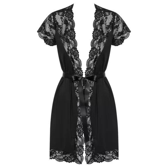 Obsessive - robe rendado (preto) - L/XL