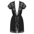 Obsessive - robe rendado (preto) - L/XL