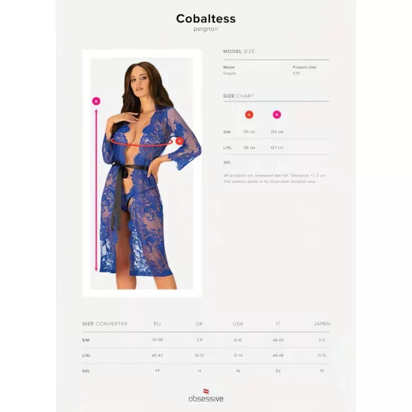 Obsessive Cobaltess - robe de renda (azul)