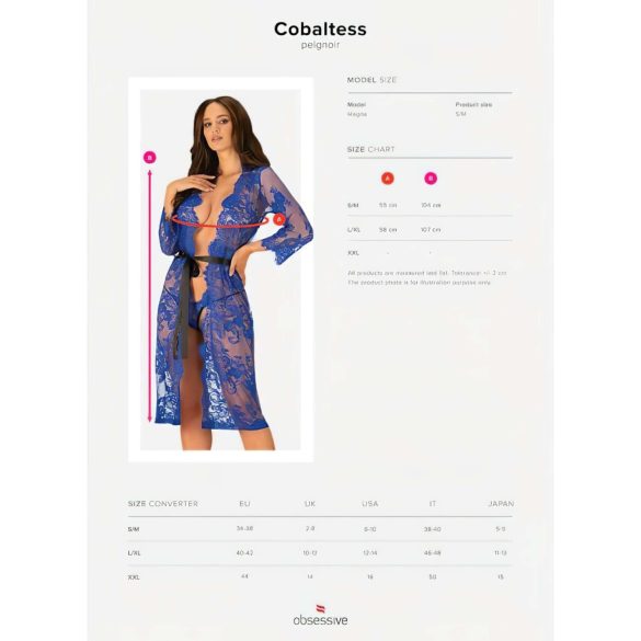 Obsessive Cobaltess - robe de renda (azul) - L/XL