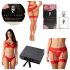 Obsessive Aloisa - kit lingerie presente - 6 peças - vermelho