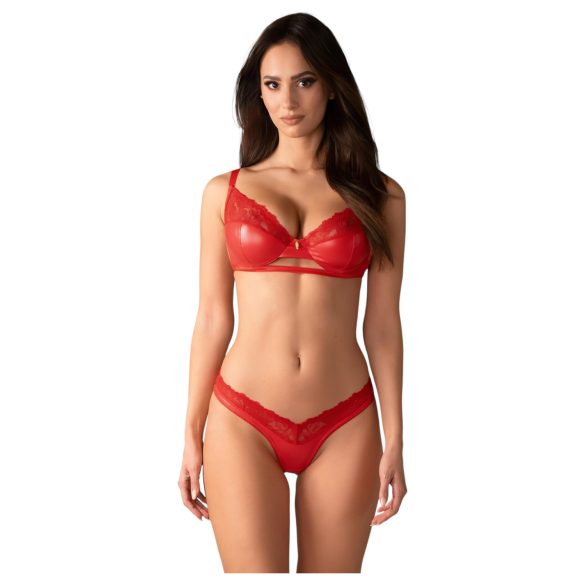 Obsessive Aloisa - kit lingerie presente - 6 peças - vermelho