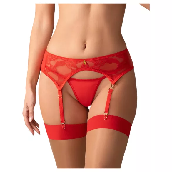Obsessive Aloisa - kit lingerie presente - 6 peças - vermelho - L/XL